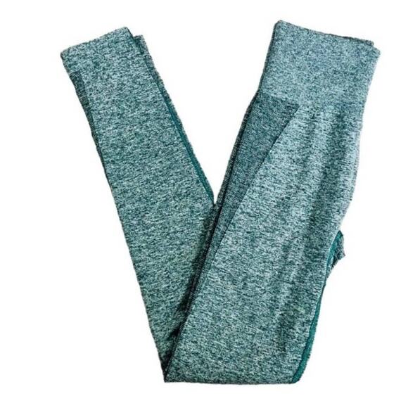 Gymshark Women's Flex High-Waisted Seamless Leggings Green Marl Size XS/Small - Picture 3 of 4